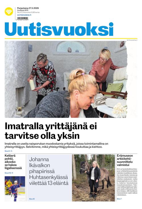 Uutisvuoksi 27.3.2026