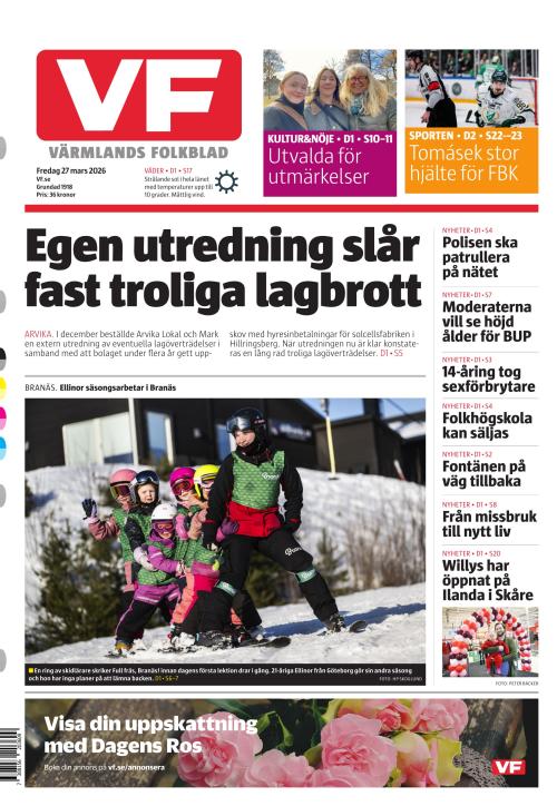 Värmlands Folkblad 27.3.2026