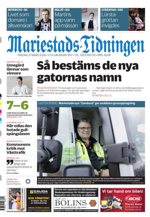 Mariestads-Tidningen 27.3.2026