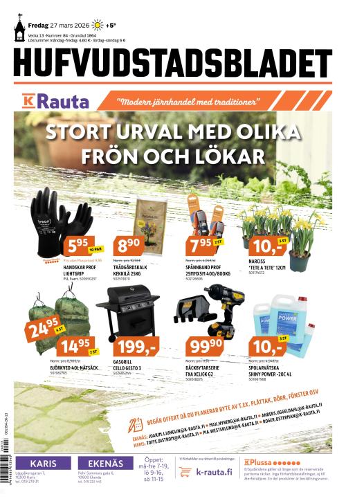 Hufvudstadsbladet 27.3.2026