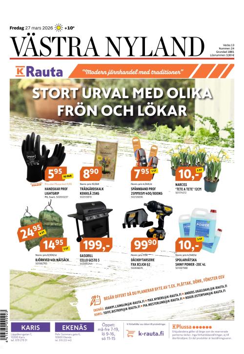 Västra Nyland 27.3.2026