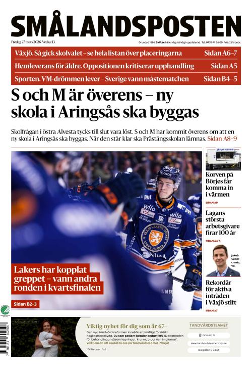 Smålandsposten 27.3.2026