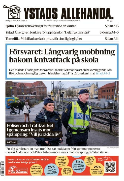 Ystads Allehanda 27.3.2026