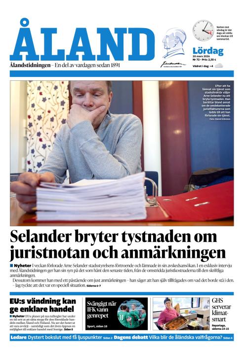 Ålandstidningen 28.3.2026