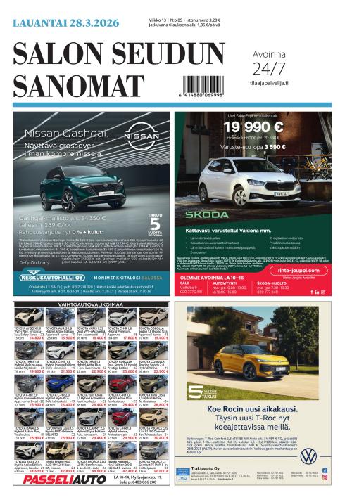 Salon Seudun Sanomat 28.3.2026