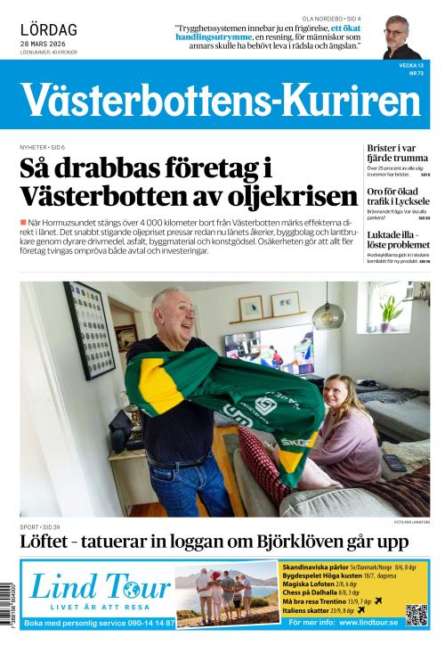 Västerbottens-Kuriren (SE) 28.3.2026