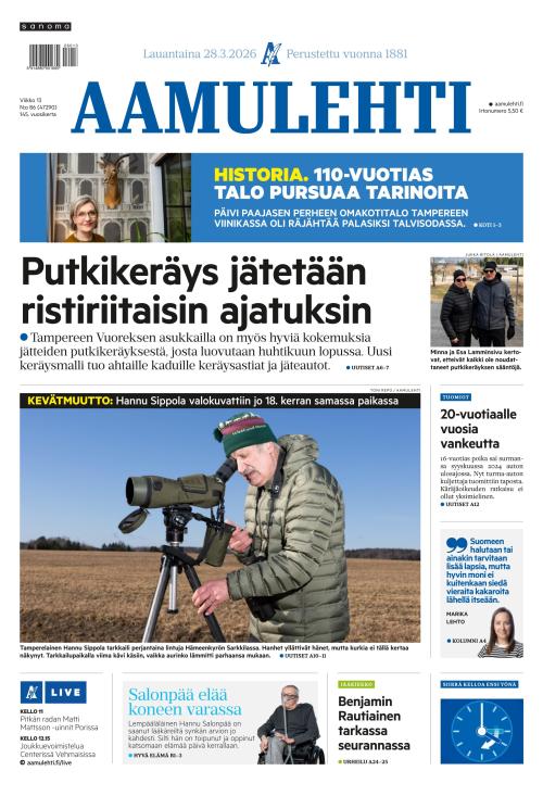 Aamulehti 28.3.2026