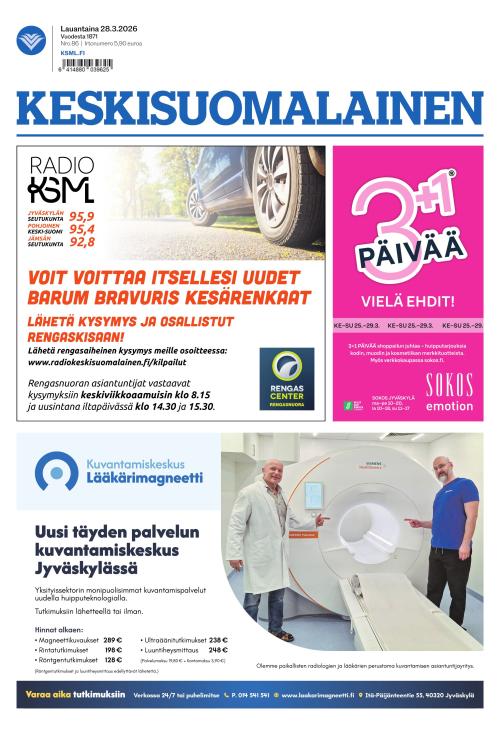 Keskisuomalainen 28.3.2026