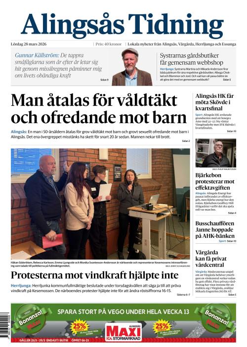 Alingsås Tidning 28.3.2026