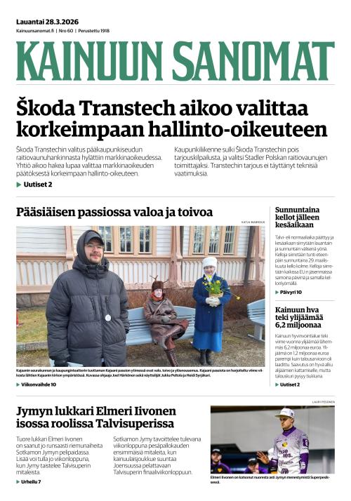 Kainuun Sanomat 28.3.2026