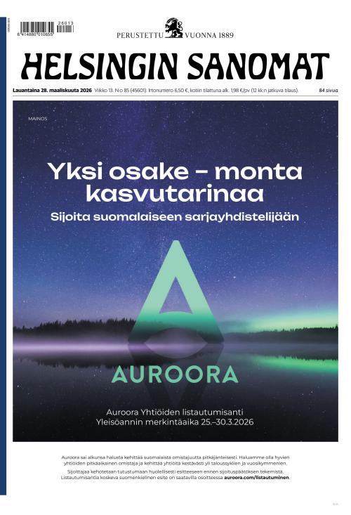 Helsingin Sanomat 28.3.2026