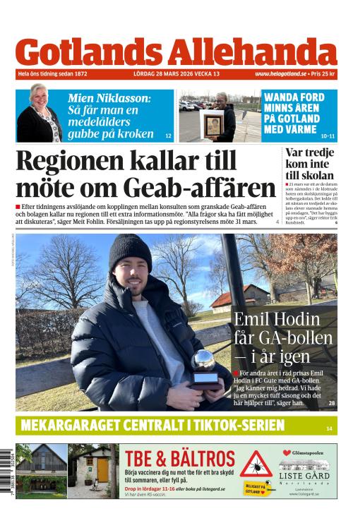 Gotlands Allehanda 28.3.2026