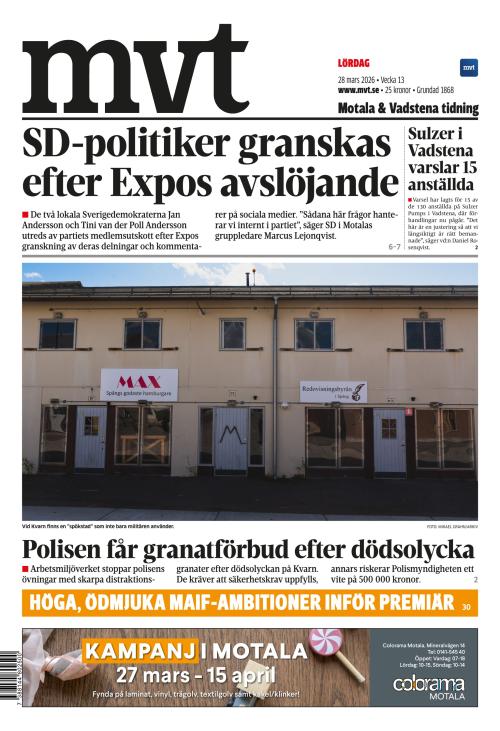 Motala Vadstena Tidning 28.3.2026