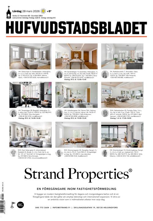 Hufvudstadsbladet 28.3.2026