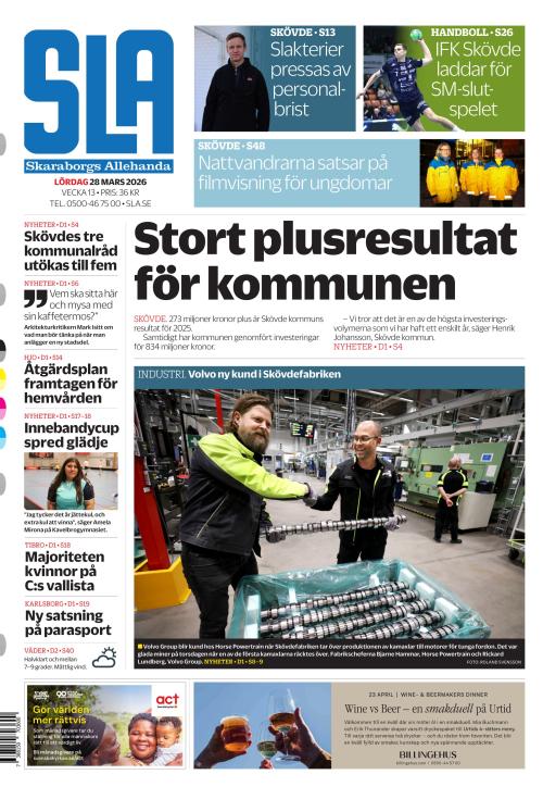 Skaraborgs Allehanda 28.3.2026