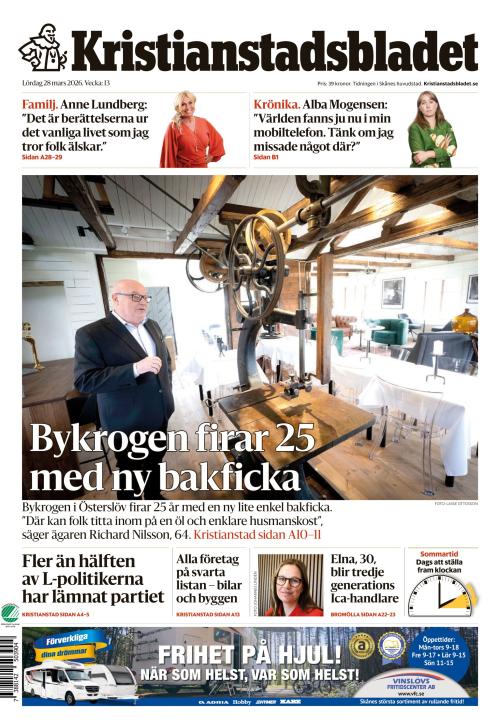 Kristianstadsbladet 28.3.2026
