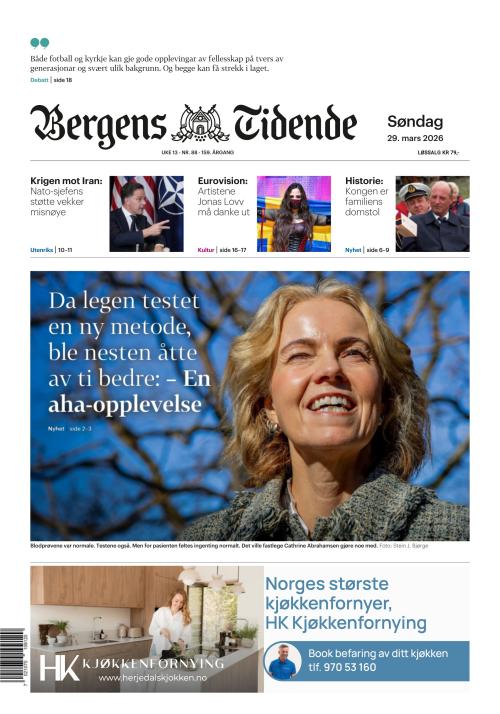 Bergens Tidende 29.3.2026