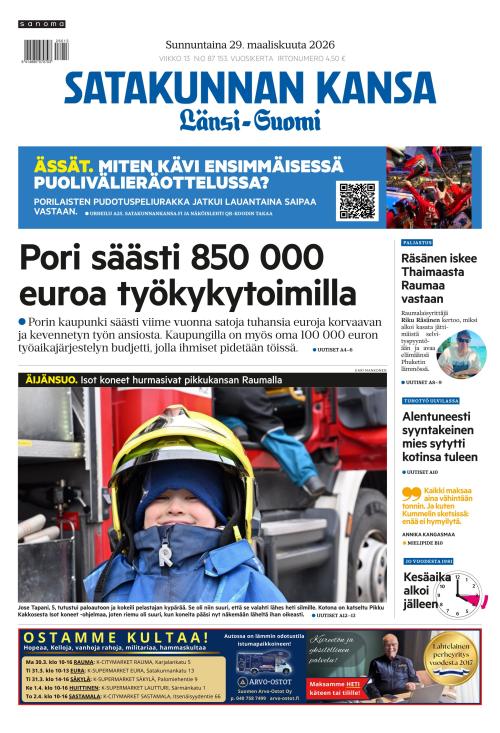 Satakunnan Kansa Länsi-Suomi 29.3.2026