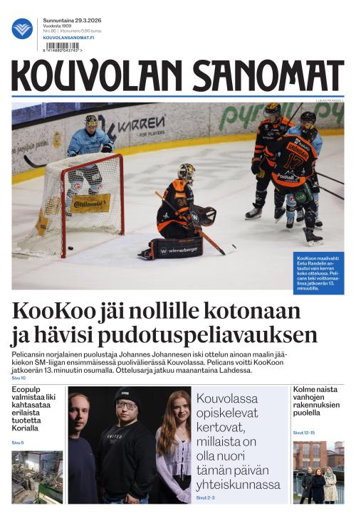Kouvolan Sanomat 29.3.2026