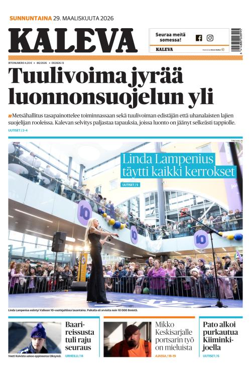 Kaleva 29.3.2026