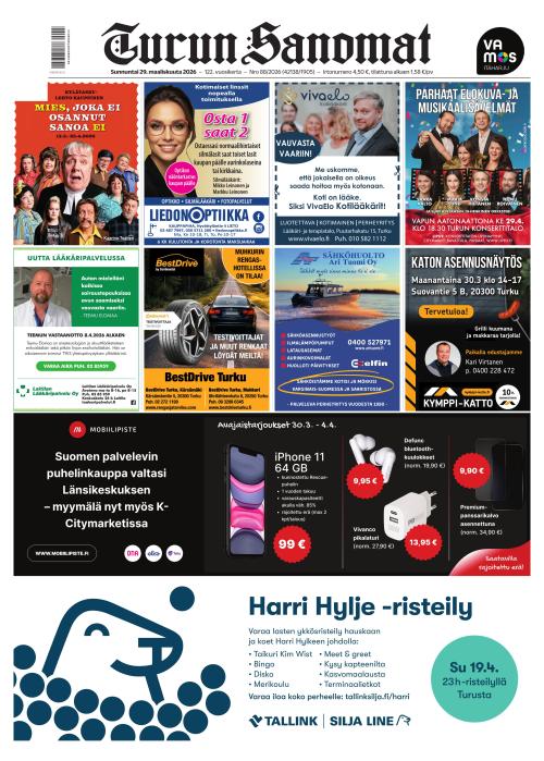 Turun Sanomat 29.3.2026