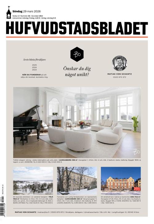 Hufvudstadsbladet 29.3.2026