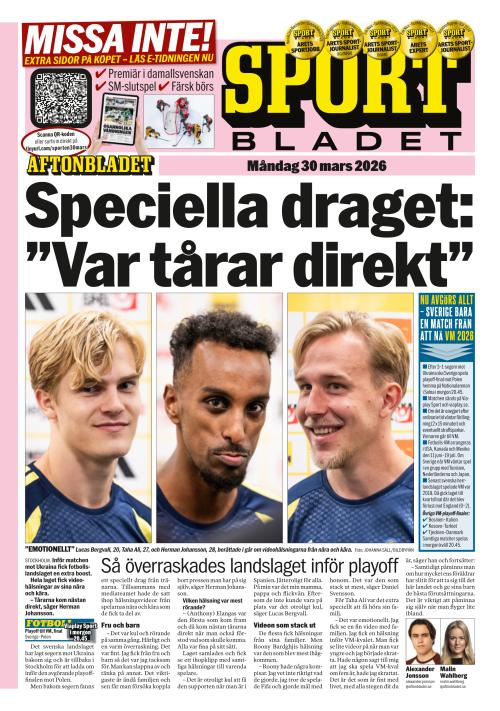 Aftonbladet Sportbladet 30.3.2026