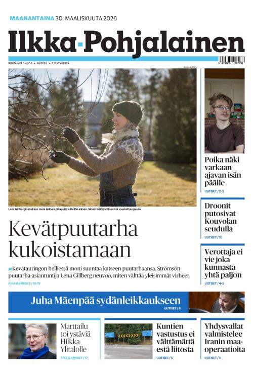 Ilkka-Pohjalainen 30.3.2026