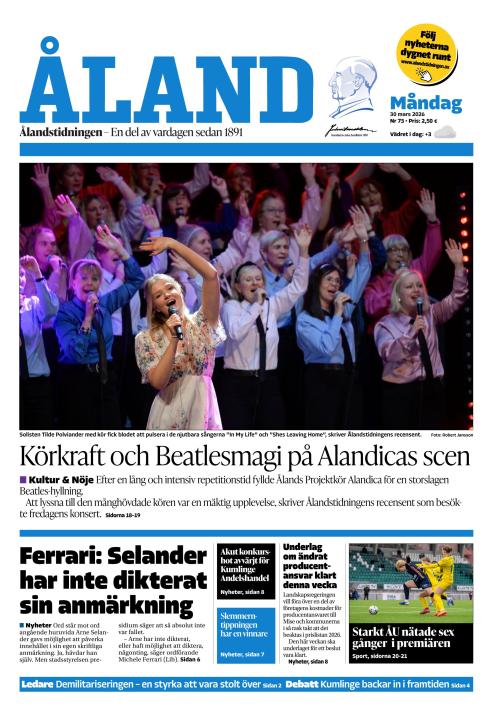 Ålandstidningen 30.3.2026