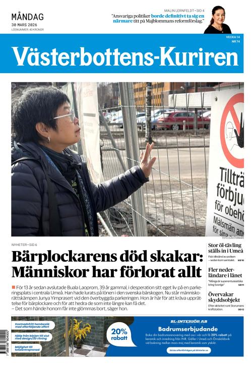 Västerbottens-Kuriren (SE) 30.3.2026