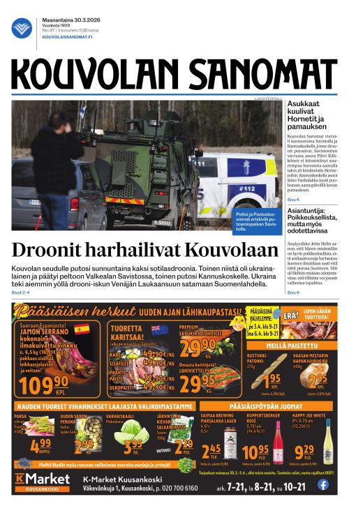Kouvolan Sanomat 30.3.2026
