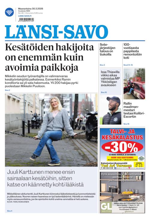 Länsi-Savo 30.3.2026