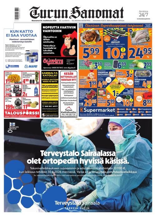 Turun Sanomat 30.3.2026