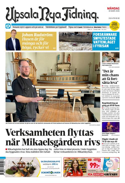 Upsala Nya Tidning 30.3.2026