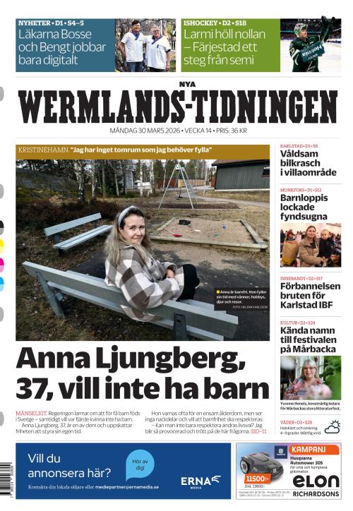 Nya Wermlands-Tidningen 30.3.2026