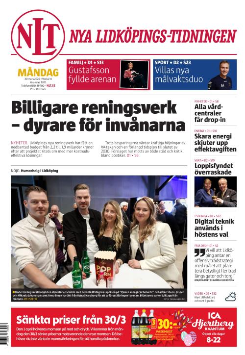 Nya Lidköpings-Tidningen 30.3.2026