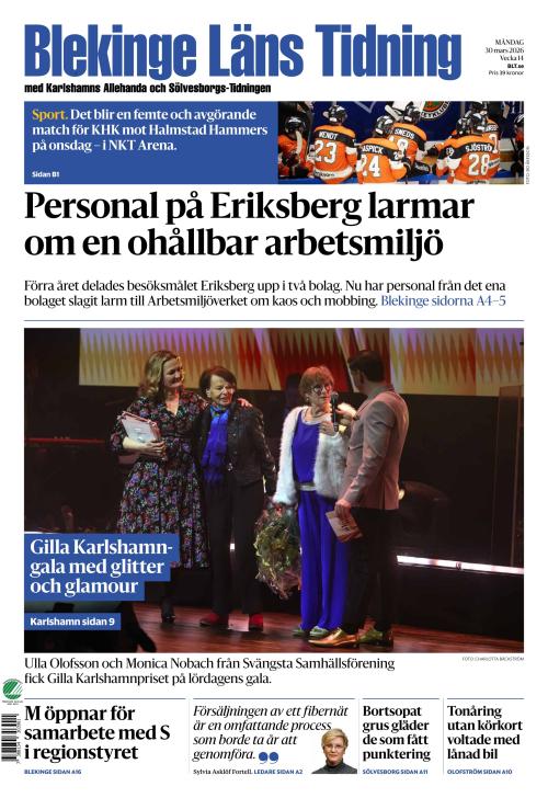 Blekinge Läns Tidning 30.3.2026