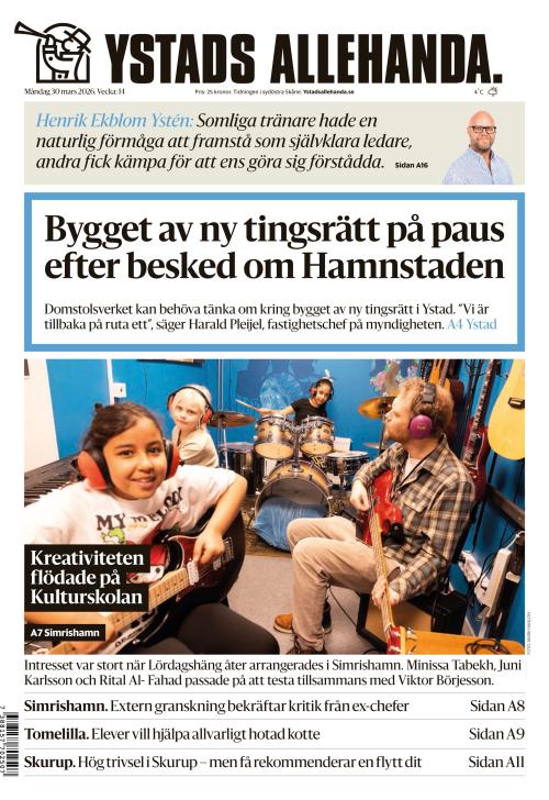 Ystads Allehanda 30.3.2026