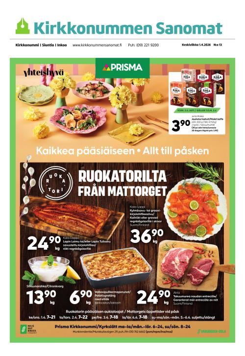 Kirkkonummen Sanomat 1.4.2026