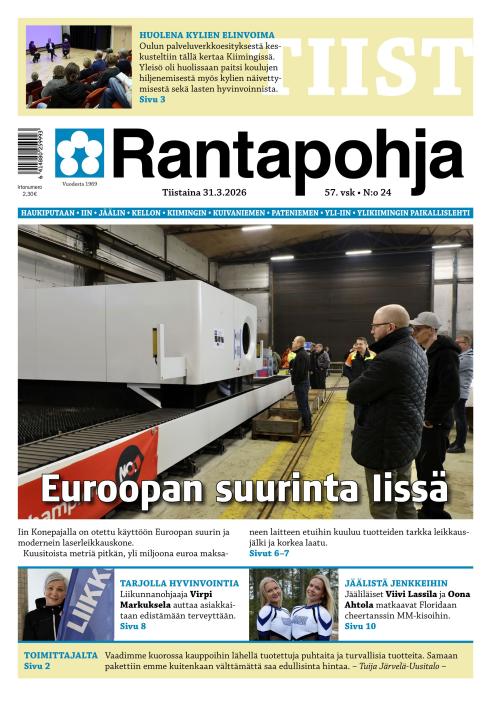 Rantapohja 31.3.2026