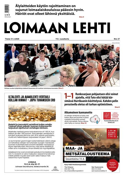Loimaan Lehti 31.3.2026