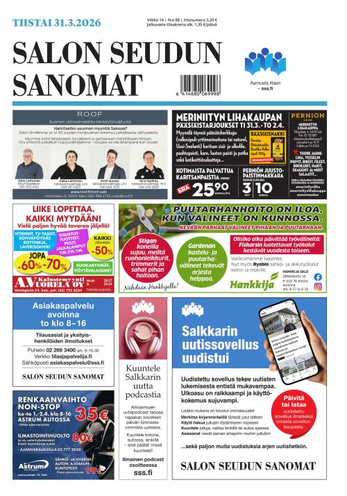 Salon Seudun Sanomat 31.3.2026