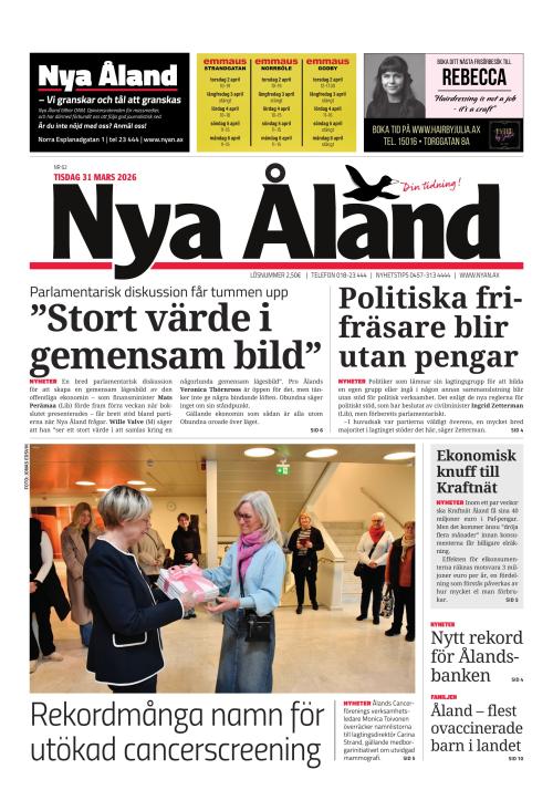 Nya Åland 31.3.2026