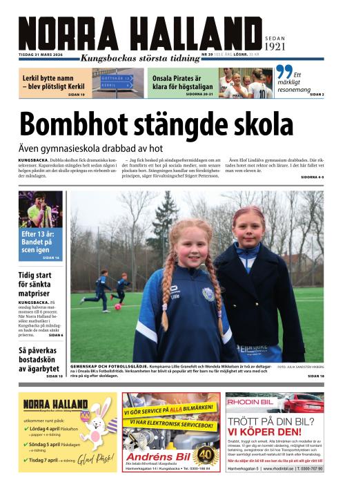 Norra Halland 31.3.2026