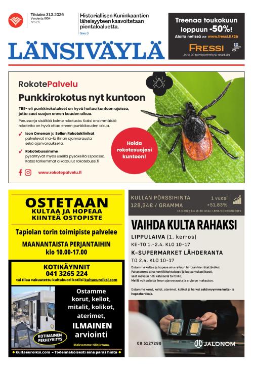 Länsiväylä 31.3.2026