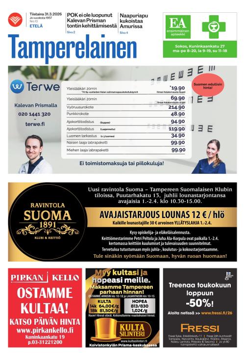 Tamperelainen 31.3.2026