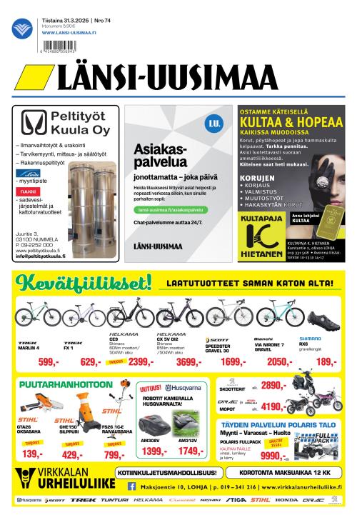 Länsi-Uusimaa 31.3.2026