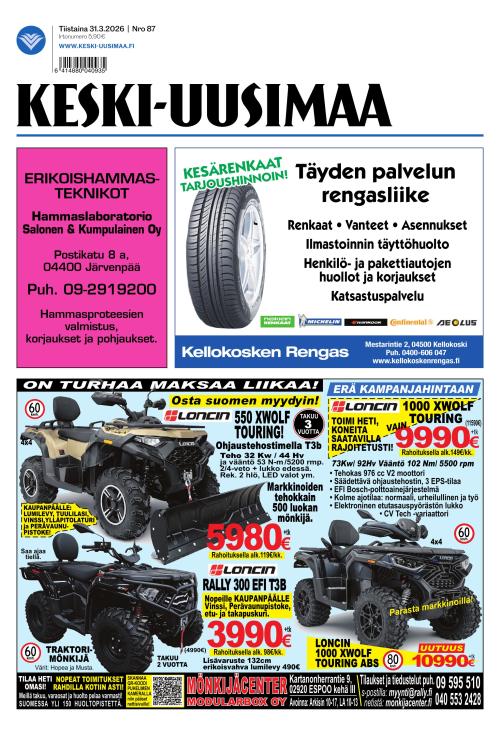 Keski-Uusimaa 31.3.2026