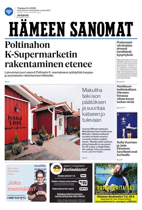 Hämeen Sanomat 31.3.2026