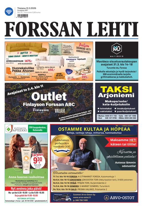 Forssan Lehti 31.3.2026